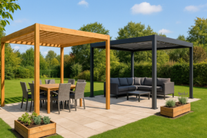 Terrasoverkapping hout of aluminium?