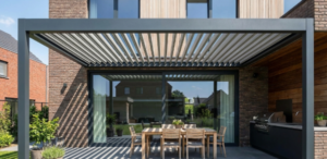 Lamellen overkapping gevelmontage of vrijstaand